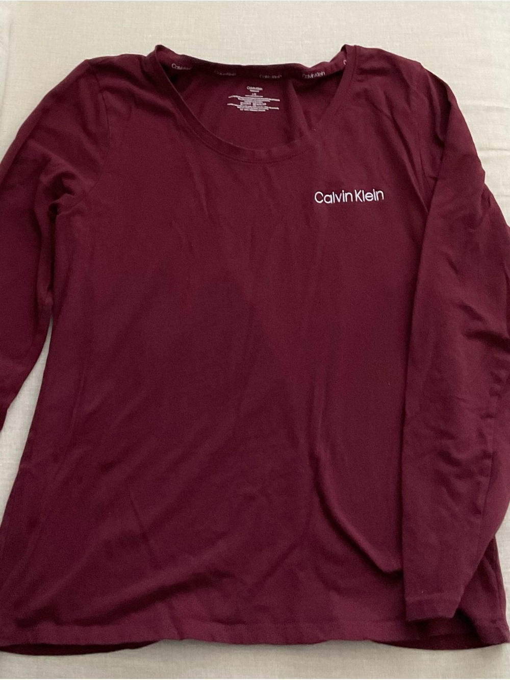 Calvin Klein Two Piece Fleece Long Sleeve Pajama Matching Set Loungewear Pants - Picture 3 of 9